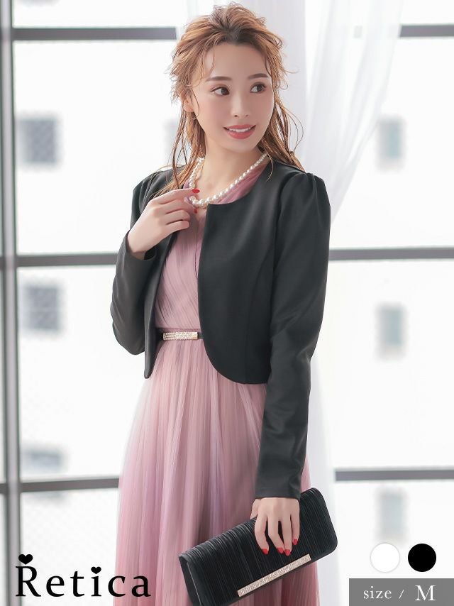 ノーカラーボレロジャケット