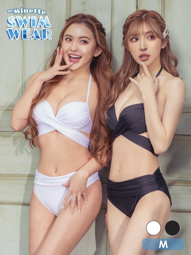 水着 クロスデザインホルターネックビキニ
