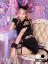 コスプレ ハロウィン キャット 衣装 仮装 myMinette マイミネット 5点set ふわふわフェザーセットアップ猫セクシーアニマル