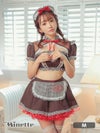コスプレ メイド服 衣装 仮装 お化けの日 myMinette マイミネット ギンガムチェックランジェリー風ペアメイド