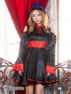 コスプレ ハロウィン 衣装 仮装 チャイナ 仮装 パーティー myMinette マイミネット  長袖 ショルダーカット 体型カバー フレアスカート チャイナ風 キョンシー キャラクター