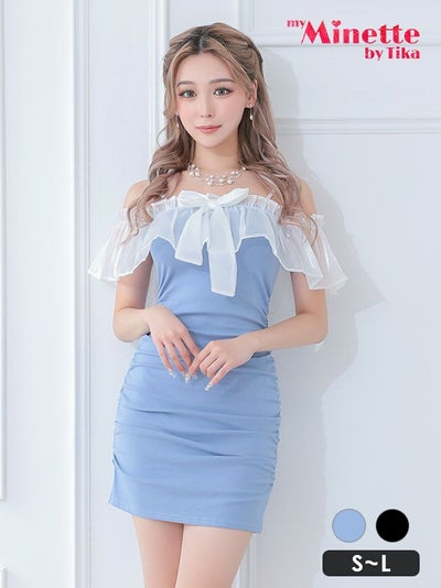 キャバドレス 安い 激安 ミニ丈 キャバクラ クラブ ラウンジ フロント リボン キャミソール シースルー プチプラ タイト ミニ ドレス プチプラ ドレス