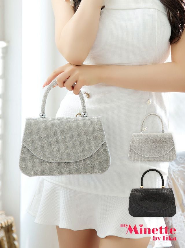 ゴージャス ラインストーン 2Way ハンドミニバッグ