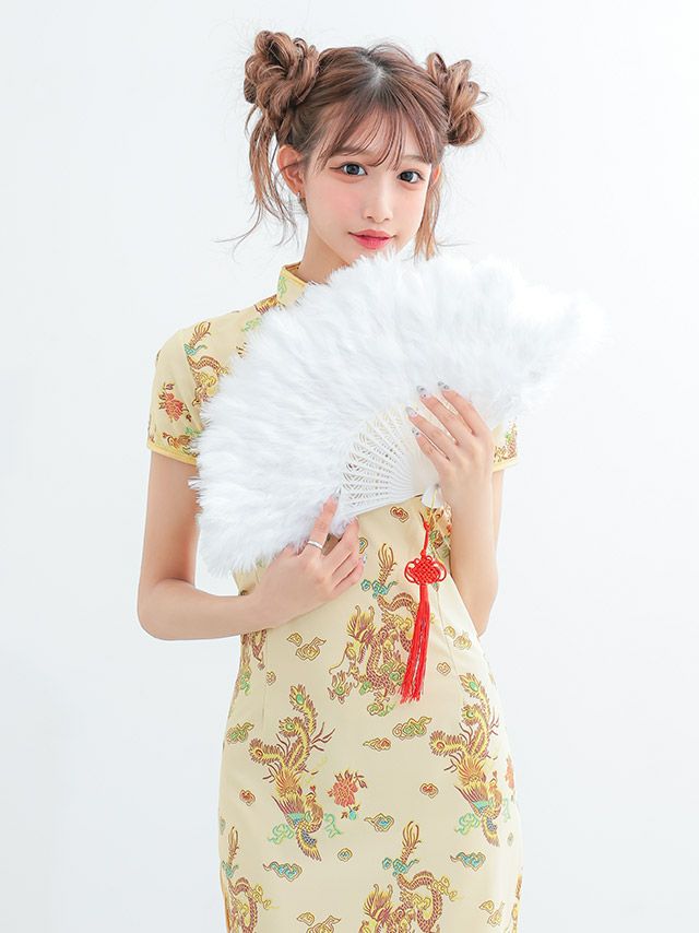 コスプレ タイトプチプラセクシーサイドスリットロング丈チャイナ