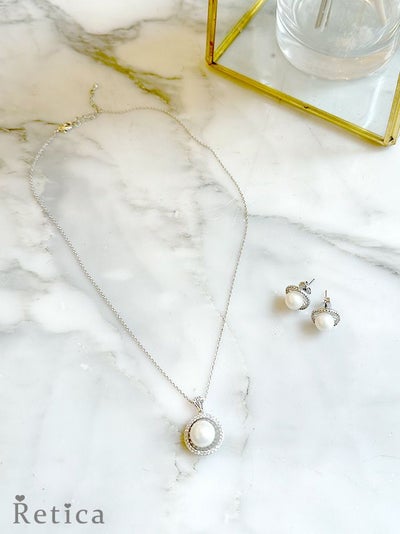 myMinette マイミネット パール シルバービジュー アクセサリー2点セット