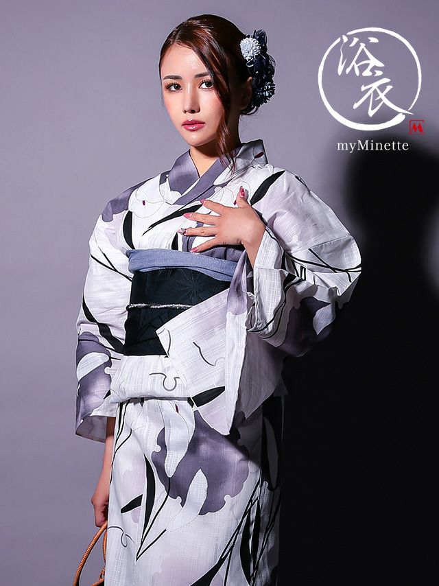 粋 水墨 雪輪 モノトーン 3点セット