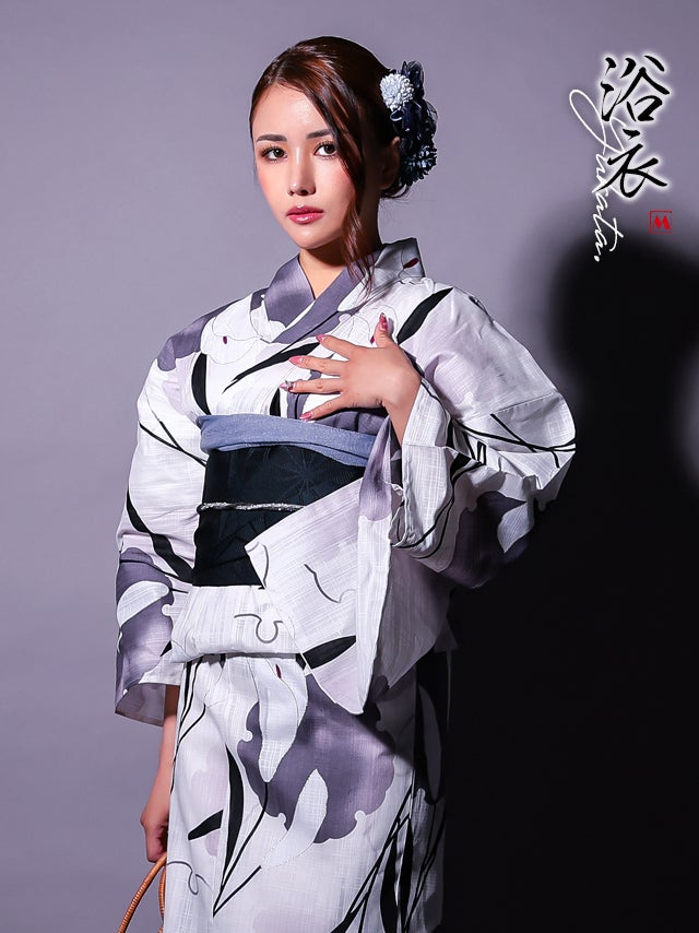 粋 水墨 雪輪 モノトーン 2点セット