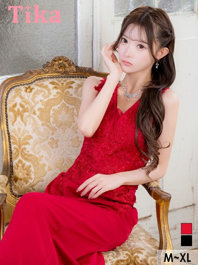 キャバドレス ミニ丈 キャバクラ クラブ ラウンジ タイト ロングドレス シンプル レース 大人 ノースリーブ ストレッチ フラワー刺繍 シアー キャバドレス